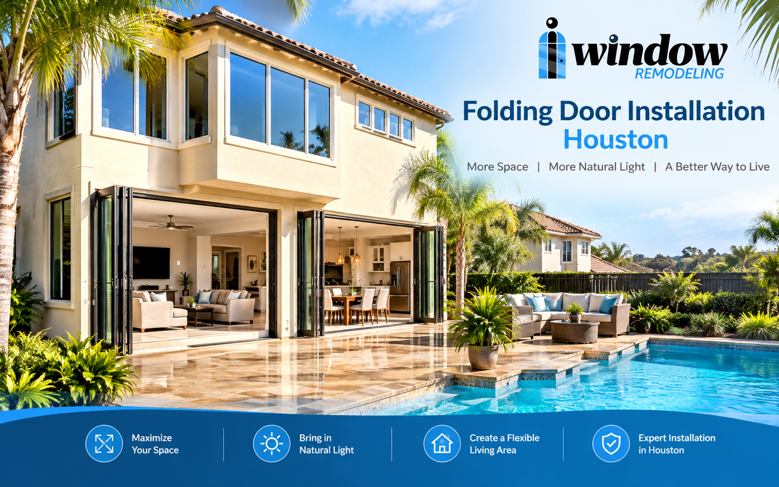Read more about the article Are Folding Doors a Good Fit for Smaller Houston Homes?